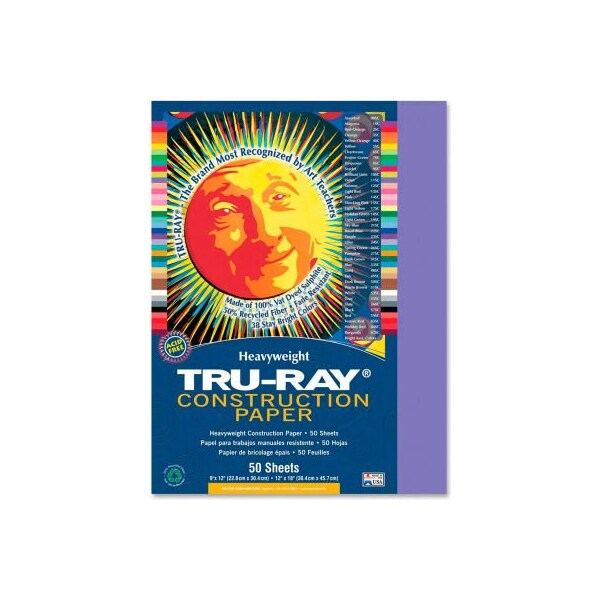 Pacon Corporation Pacon Tru-Ray Construction Paper 9" x 12" Violet 103009 - main